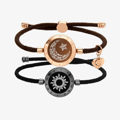 AMBYM Sun & Moon Touch Bracelets with Milan For Couples Long Distance Relationship Gifts