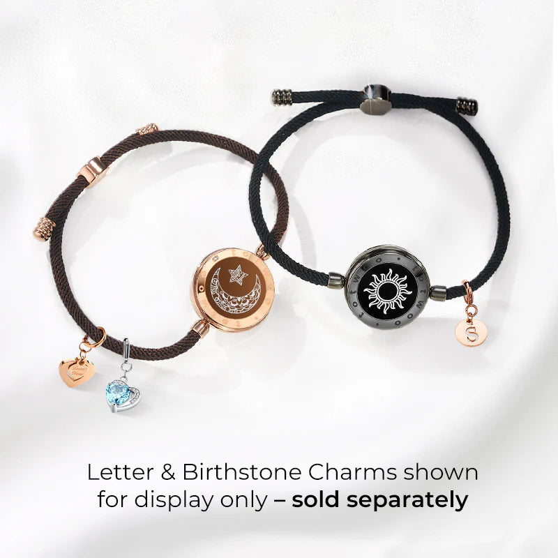 AMBYM Sun & Moon Touch Bracelets with Milan For Couples Long Distance Relationship Gifts